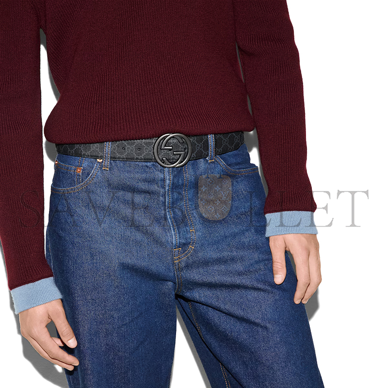 G*u*i belt with interlocking g buckle ‎774153